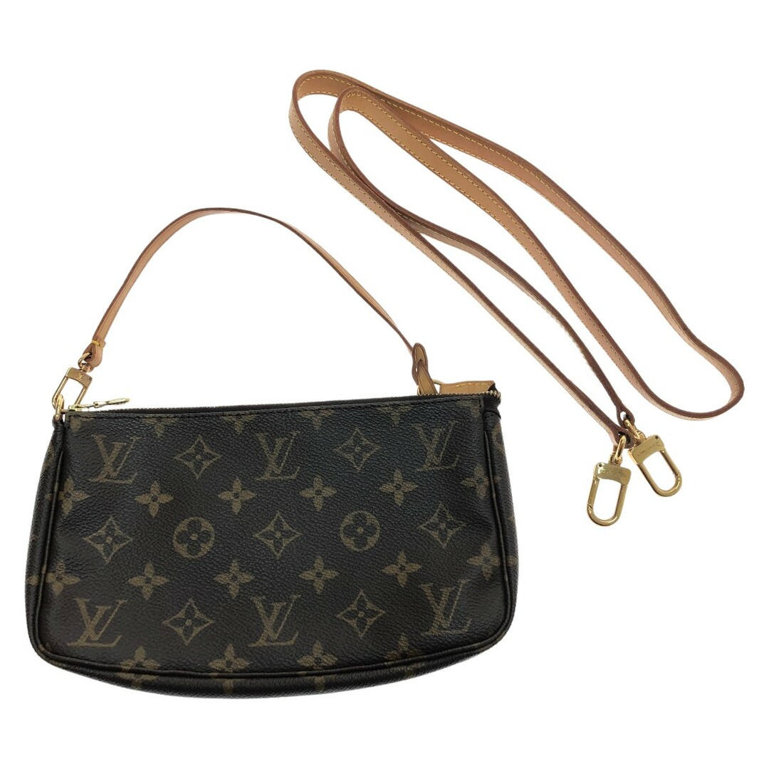 ファッション小物□□LOUIS VUITTON ルイヴィトン モノグラム ポシェット・アクセソワール ストラップ付 M51980 モノグラム