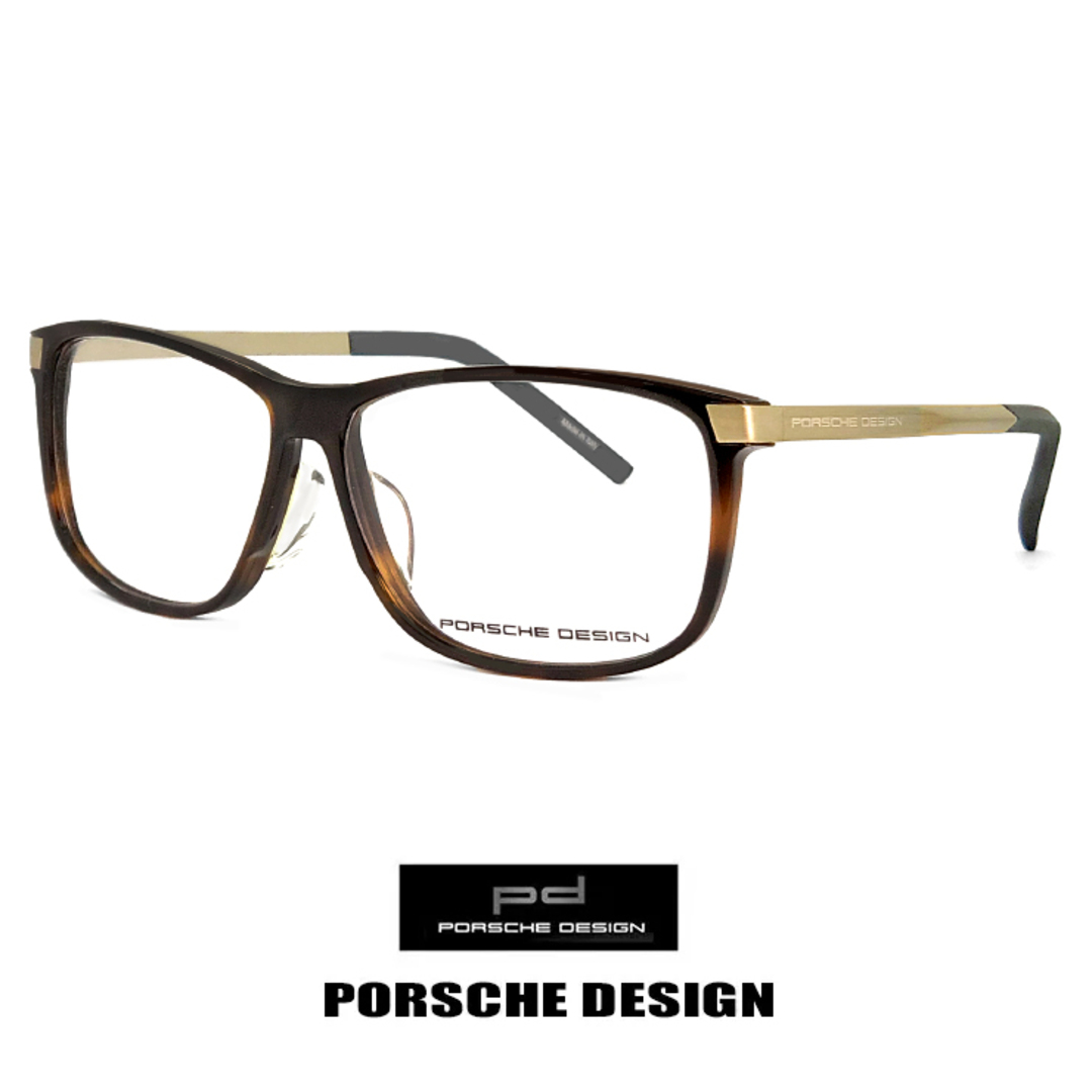 ファッション小物【新品】 ポルシェデザイン メガネ p8319-b PORSCHE DESIGN 眼鏡 porschedesign めがね メンズ スクエア ウェリントン 型 フレーム