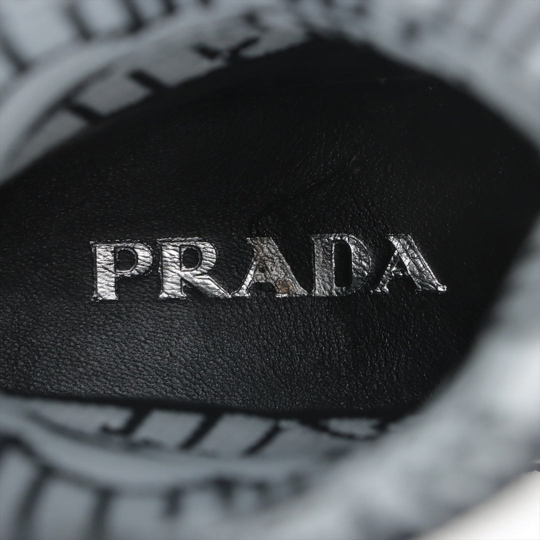 PRADA(プラダ)のプラダ  ニット 37 ブラック×ホワイト レディース ブーツ レディースの靴/シューズ(ブーツ)の商品写真