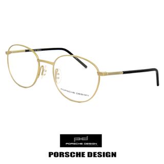 ポルシェデザイン(Porsche Design)の【新品】 ポルシェデザイン メガネ p8330-b PORSCHE DESIGN 眼鏡 メタル ラウンド ボストン バネ蝶番(サングラス/メガネ)