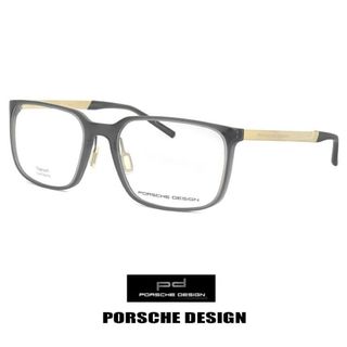 ポルシェデザイン(Porsche Design)の【新品】 日本製 ポルシェデザイン メガネ p8338-b PORSCHE DESIGN 眼鏡 porschedesign めがね メンズ ウェリントン 型 フレーム(サングラス/メガネ)