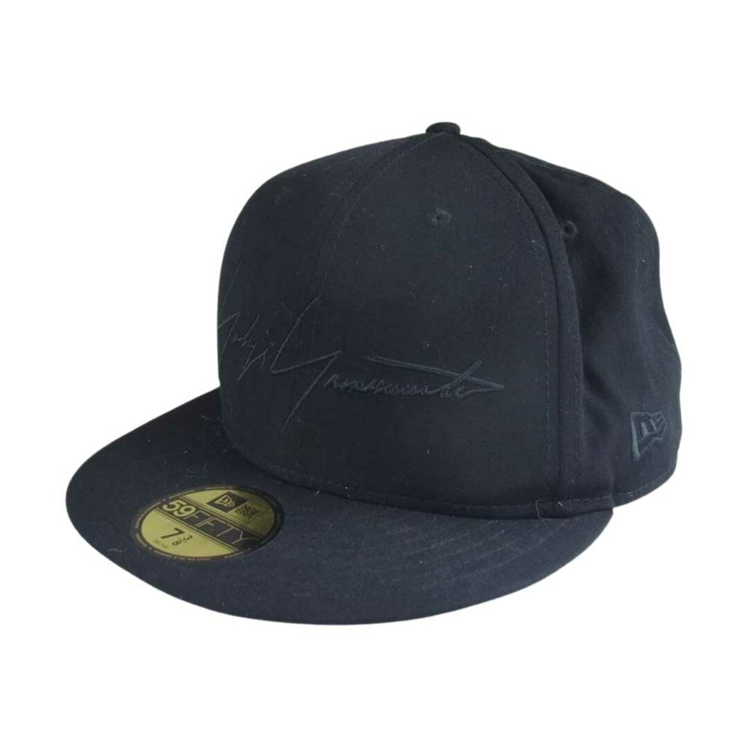 約13cm頭回りYohji Yamamoto POUR HOMME ヨウジヤマモトプールオム × NEW ERA ニューエラ キャップ ブラック系 58.7㎝