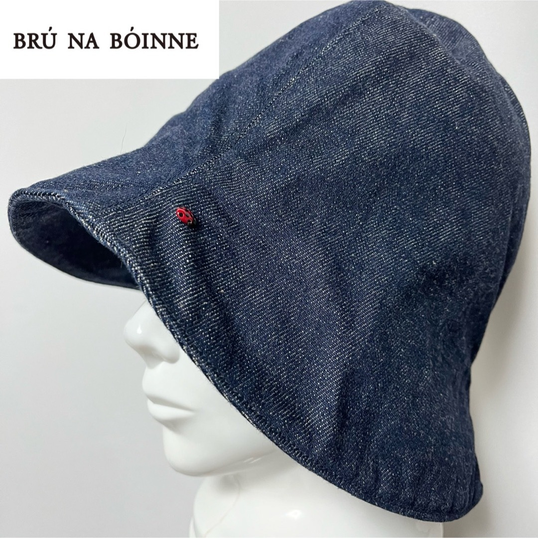 BRUNABOINNE(ブルーナボイン)の【新品】BRÚ NA BÓINNEブルーナボインてんとう虫のデニムヨクサルハット メンズの帽子(ハット)の商品写真