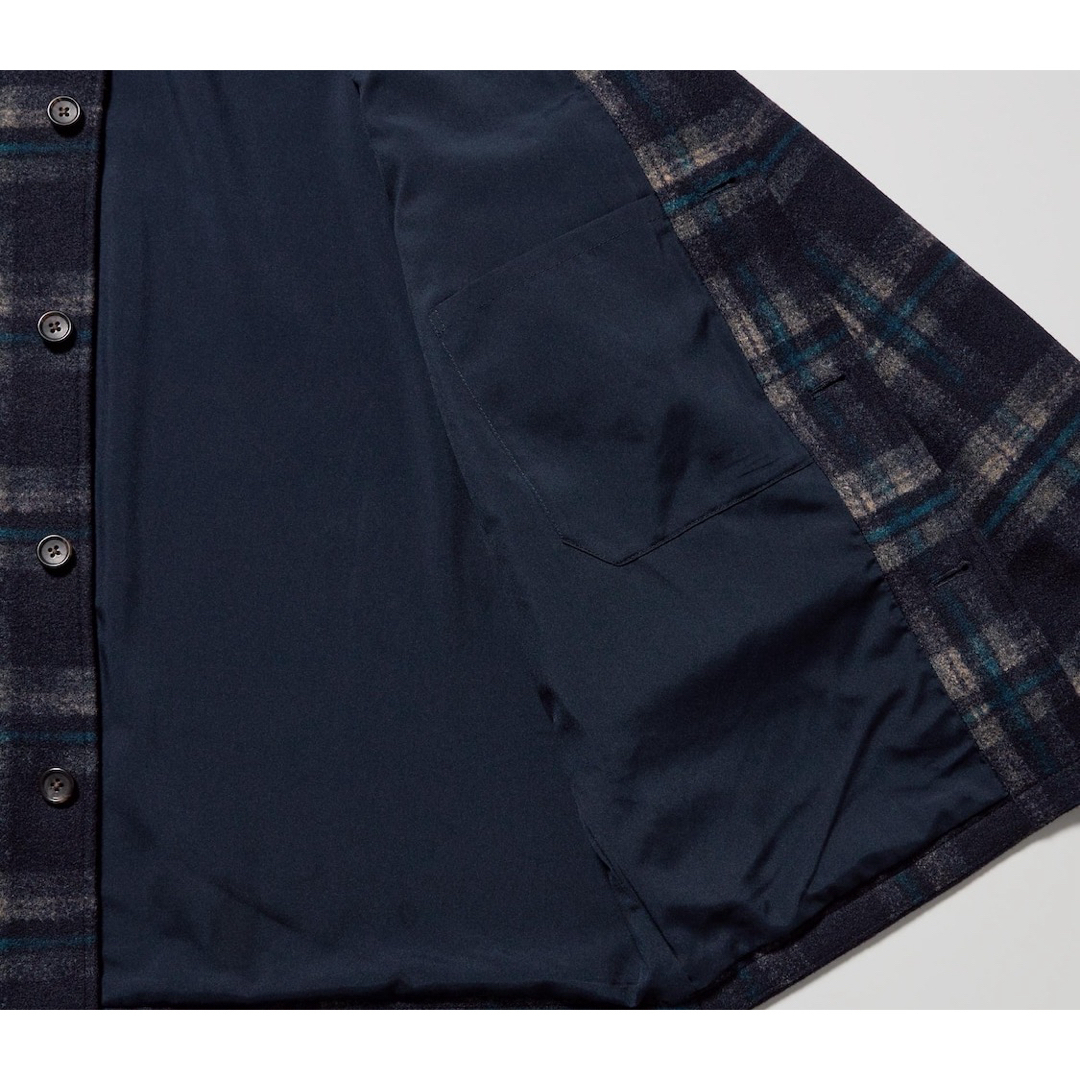 UNIQLO(ユニクロ)のUNIQLO オーバーシャツジャケット メンズのジャケット/アウター(テーラードジャケット)の商品写真