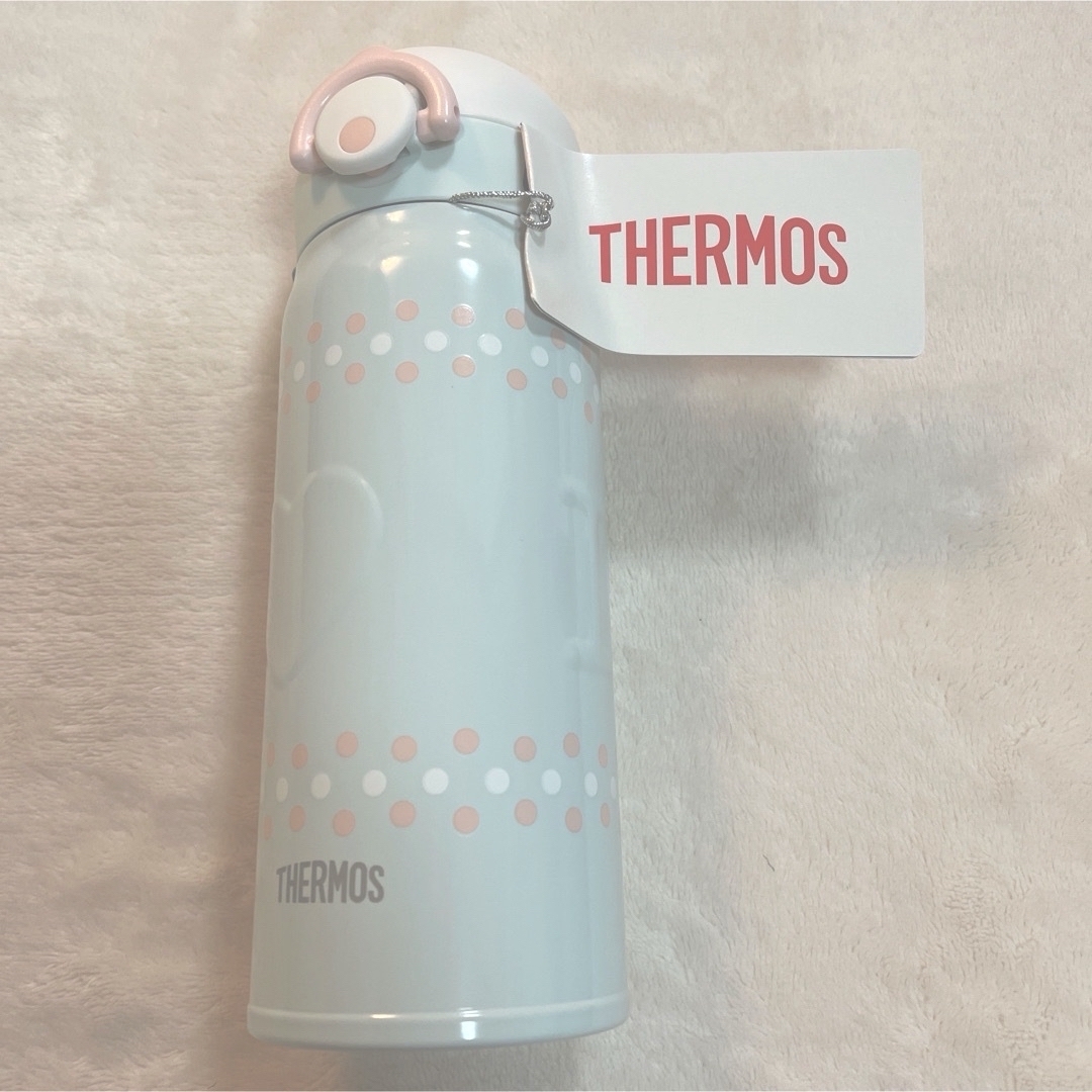 THERMOS(サーモス)のTHERMOS サーモス水筒0.4L／真空断熱ケータイマグ／シュシュおまけ付き♪ インテリア/住まい/日用品のキッチン/食器(弁当用品)の商品写真