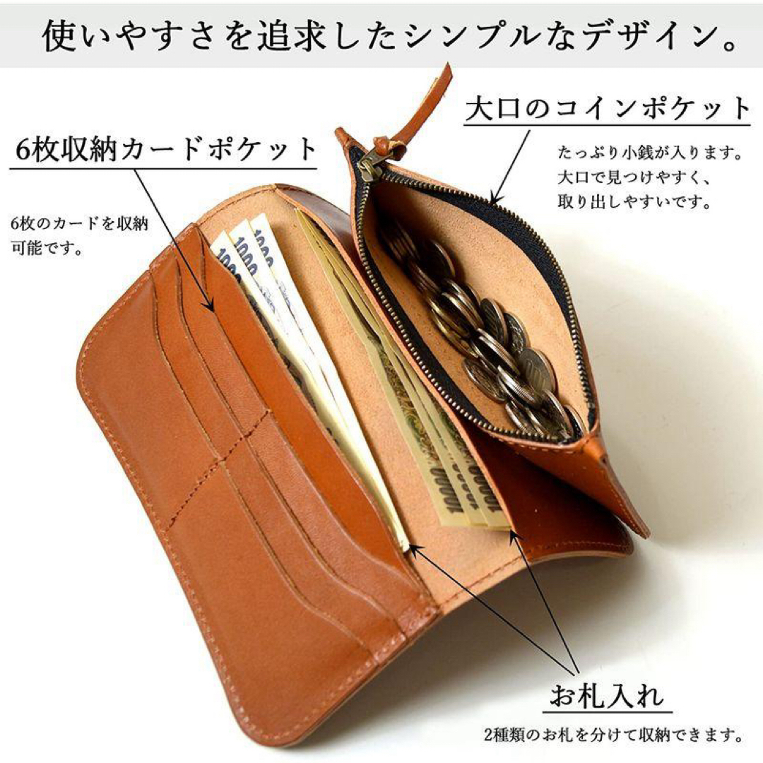 栃木レザー - 【新品】atelier CODEL 長財布 栃木レザー 日本製 ヌメ革