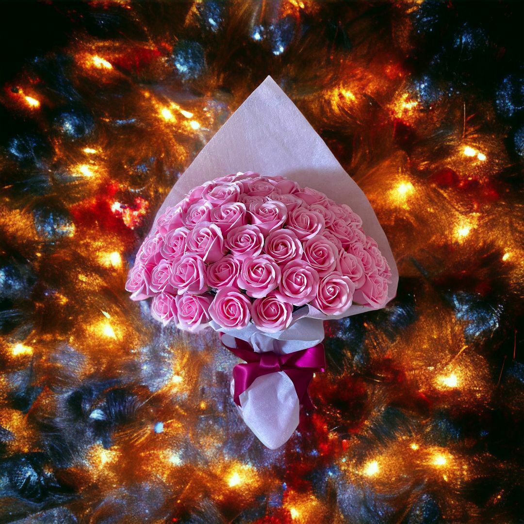 ⑨「サヴォンローズ」 100本　花束　ピンク　バラ　薔薇　プレゼントに！ ハンドメイドのフラワー/ガーデン(その他)の商品写真