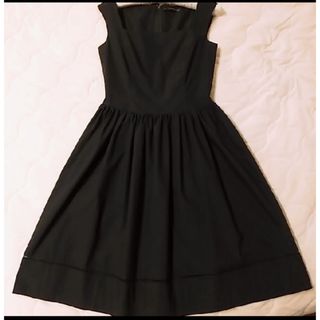 フォクシー(FOXEY) ひざ丈ワンピース(レディース)(ブルー・ネイビー