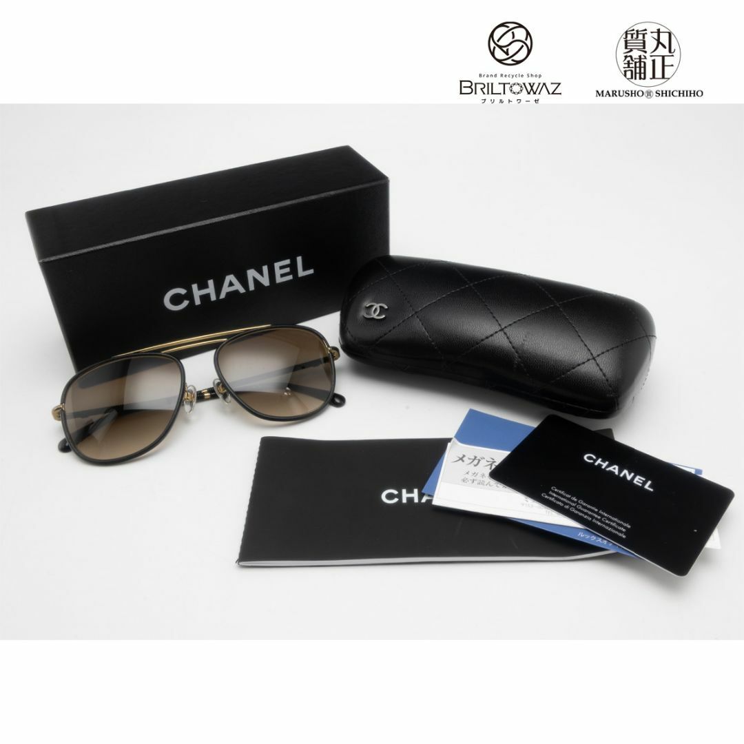 CHANEL - シャネル サングラス アビエーター アイウェア 7764AA 黒