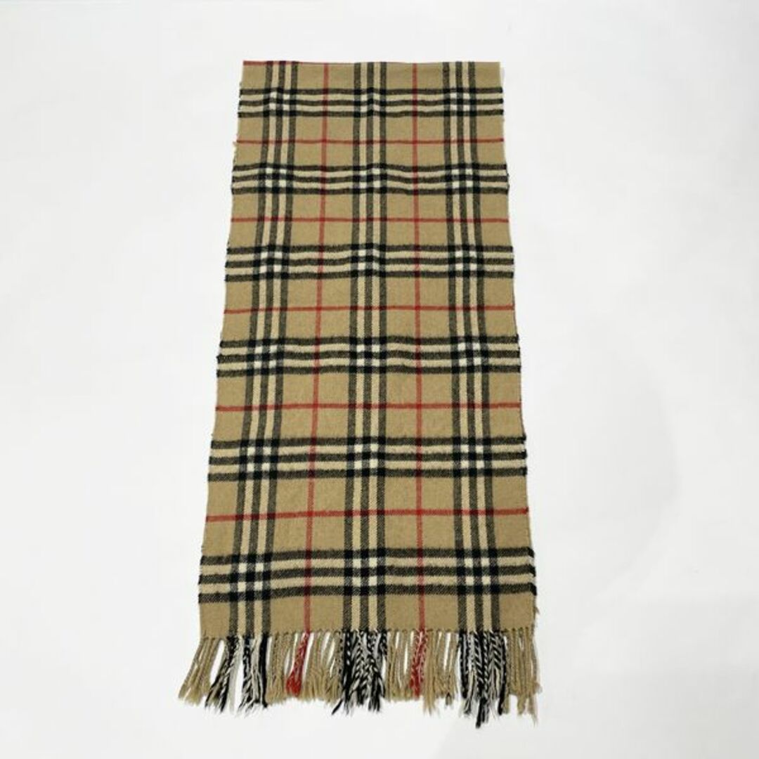 BURBERRY(バーバリー)のBURBERRY マフラー カシミヤ100％ ノバチェック 140cm×30cm ストール 襟巻 レディースのファッション小物(マフラー/ショール)の商品写真