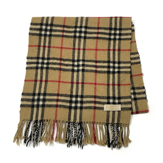 バーバリー(BURBERRY)のBURBERRY マフラー カシミヤ100％ ノバチェック 140cm×30cm ストール 襟巻(マフラー/ショール)