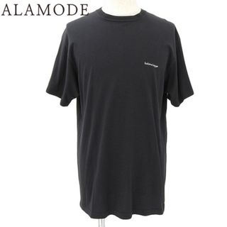 バレンシアガ(Balenciaga)のBALENCIAGA(バレンシアガ) ロゴ Tシャツ トップス アパレル 衣類 ファッション ワンポイント クルーネック 半袖 XS コットン ブラック黒 508203 TWK36 メンズ 40802075511【中古】【アラモード】(Tシャツ/カットソー(半袖/袖なし))