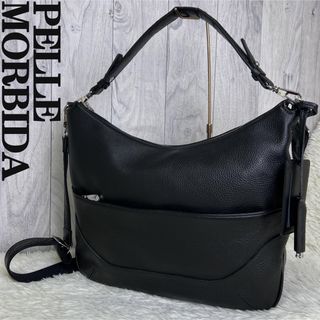 ペッレ モルビダ(PELLE MORBIDA)の人気♡美品♡A4可♡シュリンクレザー♡ペッレモルビダ 2way ショルダーバッグ(ショルダーバッグ)