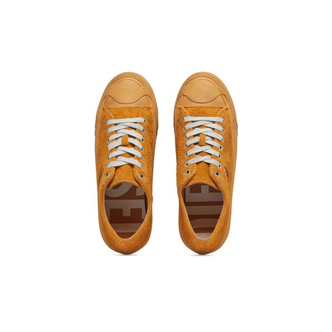 DIESEL(ディーゼル)のDIESEL スニーカー　レザー スウェード ローカット　オレンジ  28cm メンズの靴/シューズ(スニーカー)の商品写真