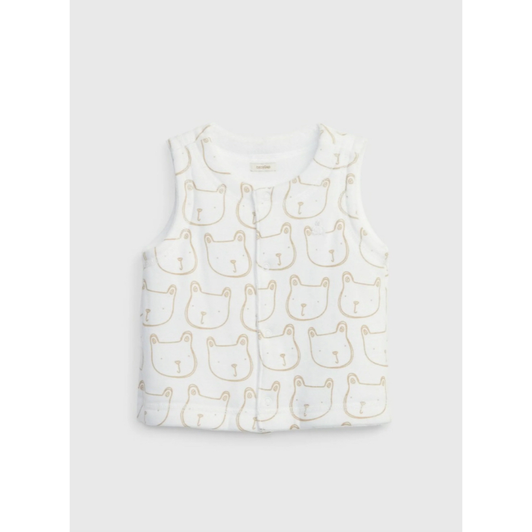 babyGAP(ベビーギャップ)のオーガニックコットン ベスト  キッズ/ベビー/マタニティのベビー服(~85cm)(カーディガン/ボレロ)の商品写真