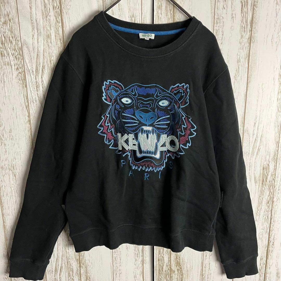 KENZO(ケンゾー)の【超定番・人気モデル】ケンゾー☆タイガー刺繍ロゴ入りスウェット 虎 即完売モデル メンズのトップス(スウェット)の商品写真