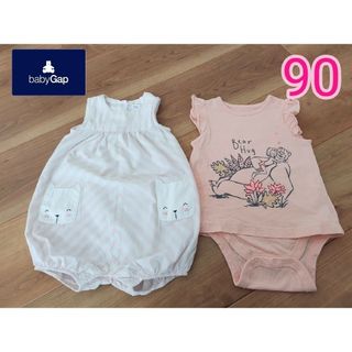 ベビーギャップ(babyGAP)のbaby GAP　ロンパース　ロンパ　Ｔシャツ　トップス　ワンピース　女の子(ロンパース)