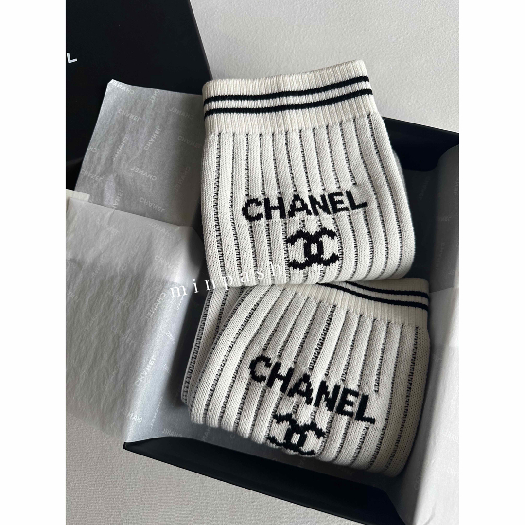 AA9804【新品未使用】CHANEL シャネル　24C ゲートル　レッグウォーマー　靴下