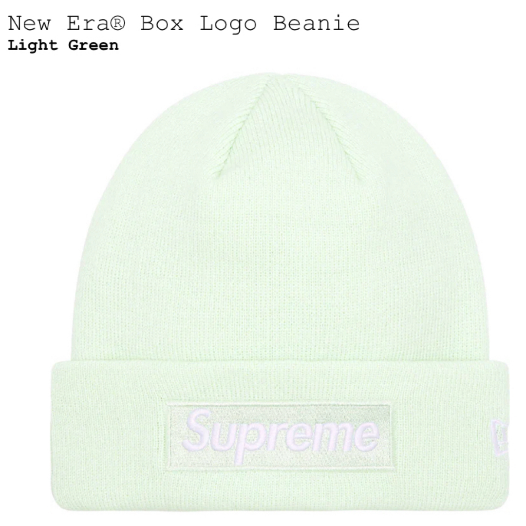 Supreme New Era Box Logo Beanie Green