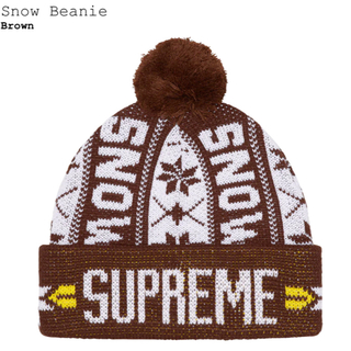 シュプリーム(Supreme)のSupreme Snow Beanie Brown(ニット帽/ビーニー)