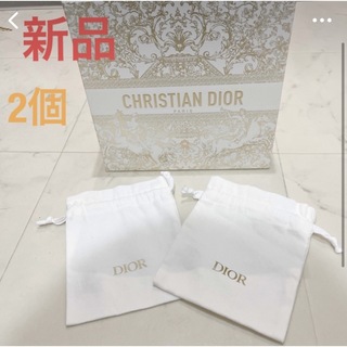 クリスチャンディオール(Christian Dior)のクリスチャンディオール巾着2個(ポーチ)