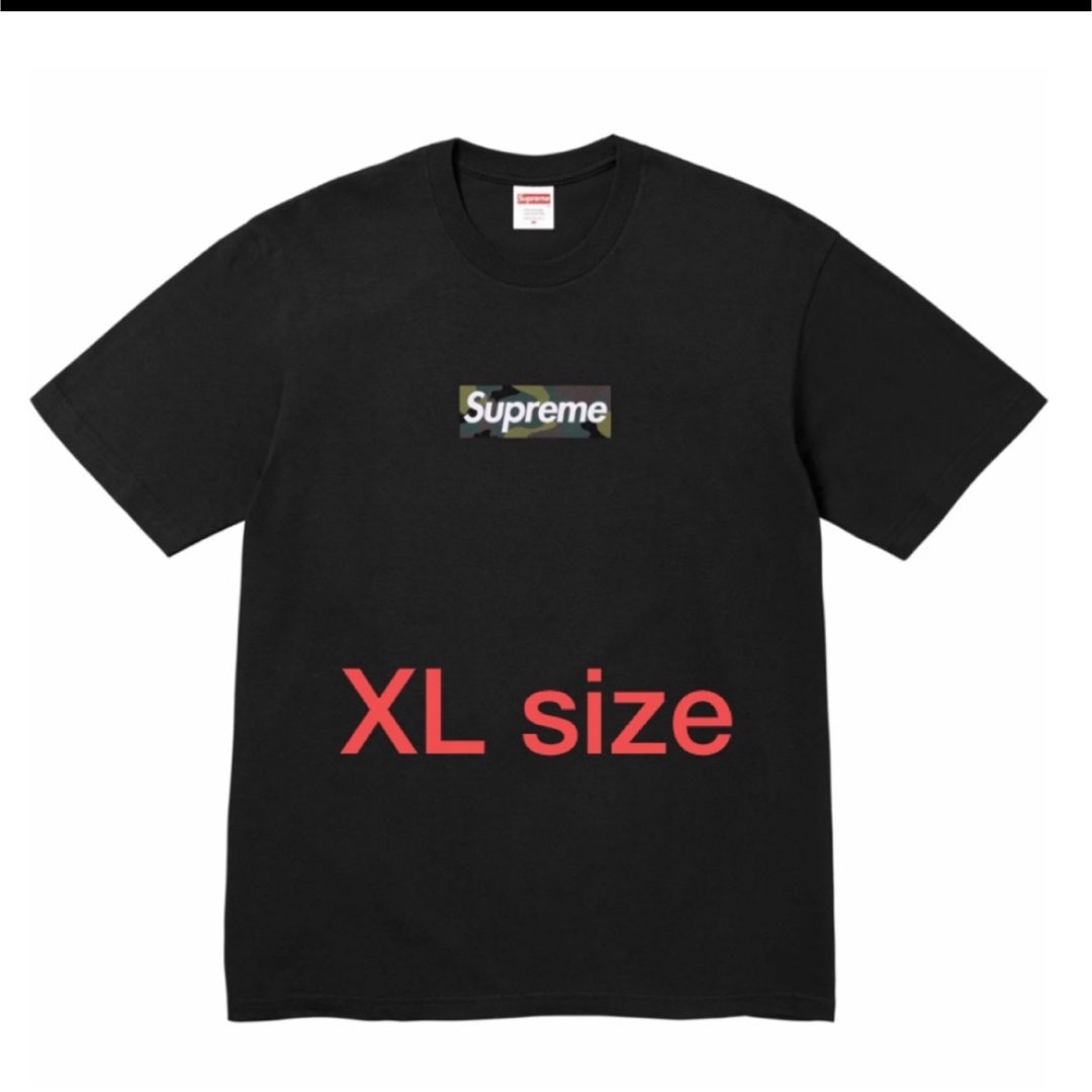 Tシャツ/カットソー(半袖/袖なし)supreme box logo tee 黒 XL black