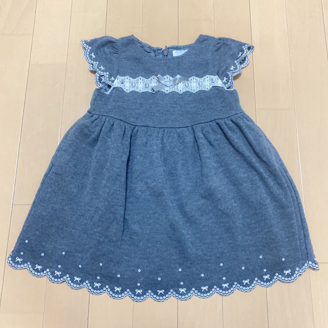 【新品】値下げ　ポンポネット　pom ponette　90サイズ　ワンピース