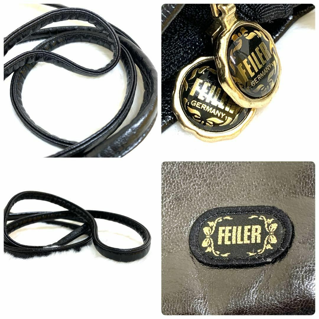 FEILER(フェイラー)のFEILER フェイラー ショルダーバッグ 黒 YL3 レディースのバッグ(ショルダーバッグ)の商品写真