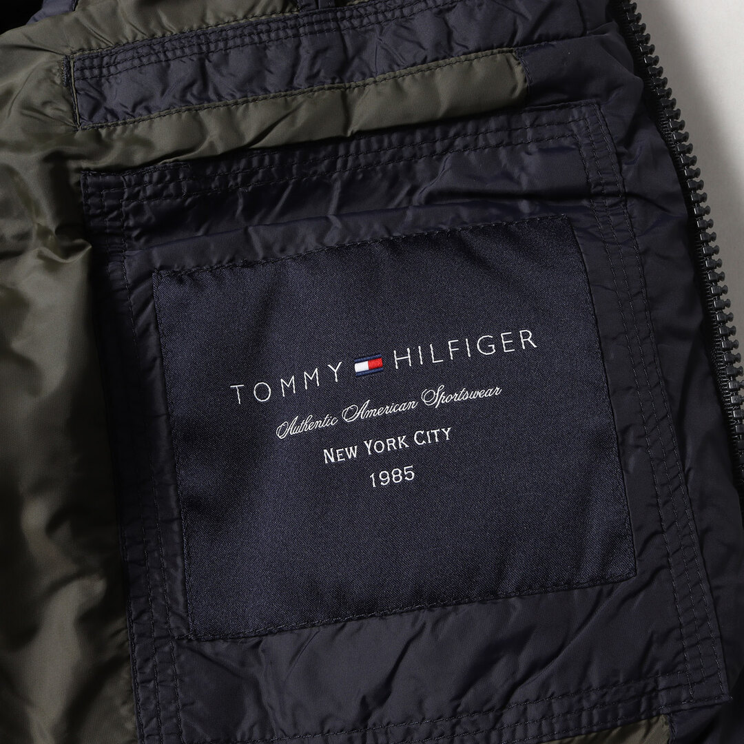 TOMMY HILFIGER(トミーヒルフィガー)のTOMMY HILFIGER トミーヒルフィガー ダウン ベスト サイズ:M ワンポイント アイコン刺繡 ナイロン ダウンベスト ネイビー 紺 アウター ジャケット ブルゾン シンプル 無地 【メンズ】【中古】 メンズのジャケット/アウター(ダウンベスト)の商品写真