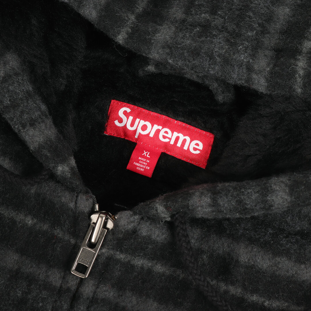 Supreme(シュプリーム)の新品 Supreme シュプリーム ジャケット サイズ:XL 23AW プレイドチェック 裏ボア ワーク ウール ジャケット Plaid Wool Hooded Work Jacket ブラック グレー アウター ブルゾン【メンズ】 メンズのジャケット/アウター(その他)の商品写真