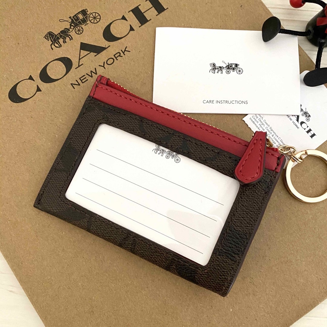 COACH(コーチ)のCOACH   コインケース   トゥルーレッド   小銭入れ財布 レディースのファッション小物(コインケース)の商品写真