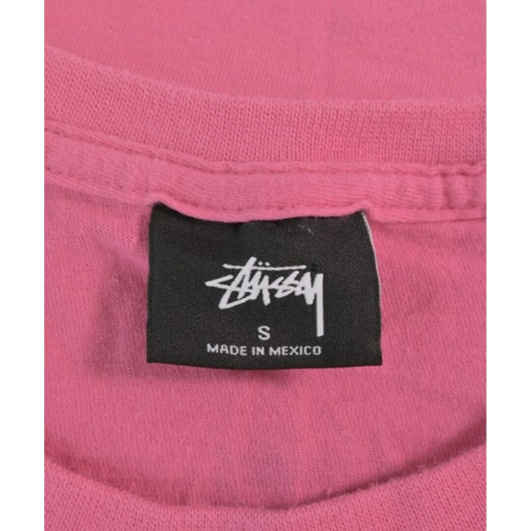 STUSSY(ステューシー)のSTUSSY ステューシー Tシャツ・カットソー S ピンク 【古着】【中古】 メンズのトップス(Tシャツ/カットソー(半袖/袖なし))の商品写真
