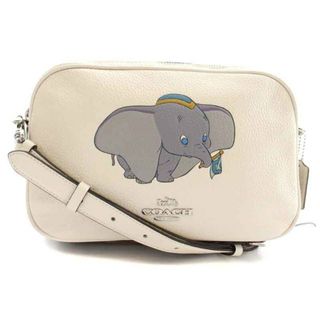 コーチ(COACH)のコーチ Disney ダンボ シグネチャー ショルダーバッグ 白 茶 91118(ショルダーバッグ)