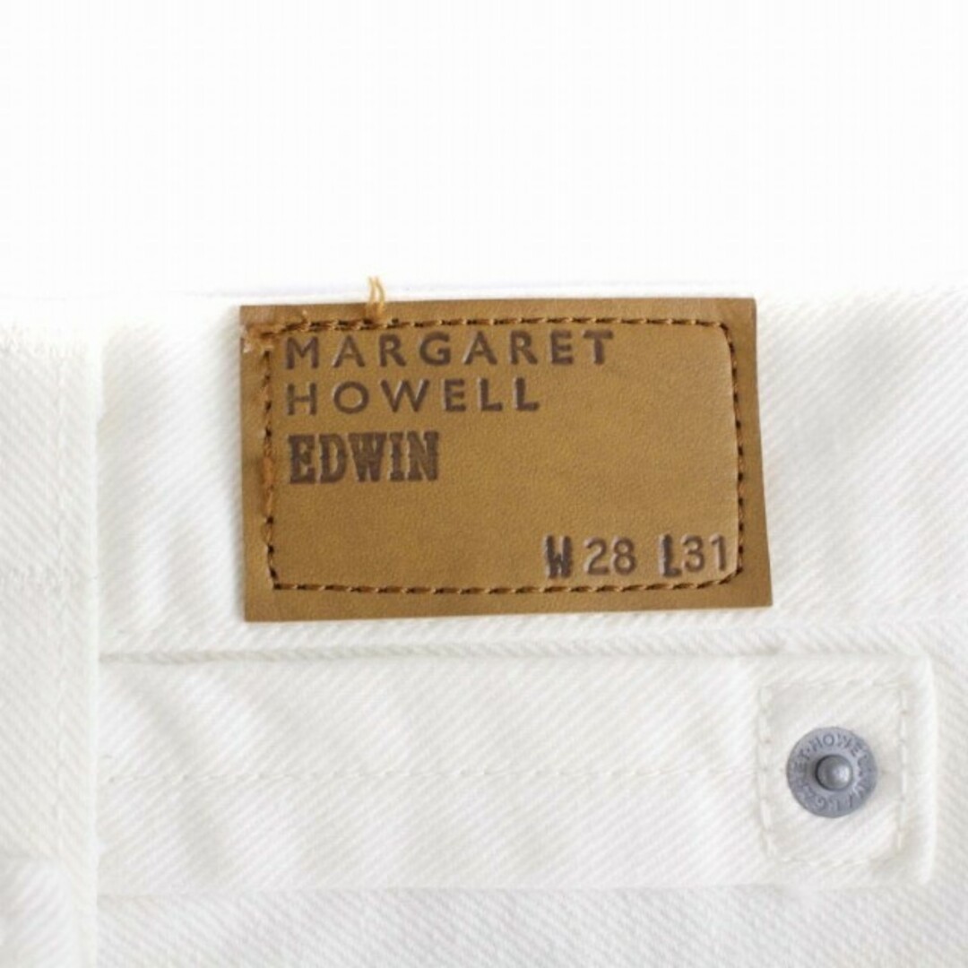 MARGARET HOWELL(マーガレットハウエル)のMARGARET HOWELL EDWIN デニムパンツ W28L31 白 レディースのパンツ(デニム/ジーンズ)の商品写真