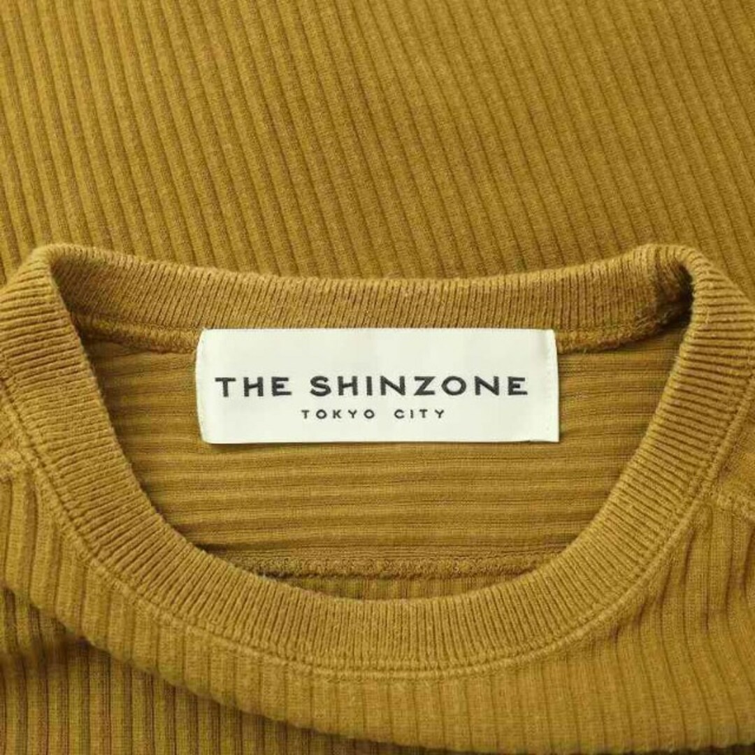 Shinzone(シンゾーン)のシンゾーン Shinzone カットソー 長袖 リブ F 茶 ブラウン レディースのトップス(カットソー(長袖/七分))の商品写真