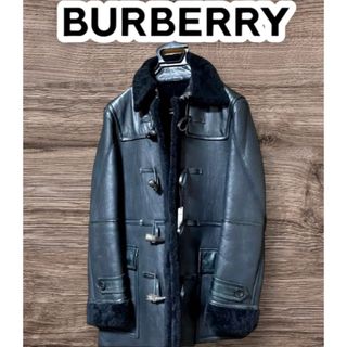 BURBERRY BLACK LABEL - 美シルエット【BURBERRY BLACK LABEL】ムートンコート