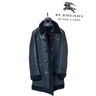 BURBERRY BLACK LABEL - 美シルエット【BURBERRY BLACK LABEL】ムートンコート