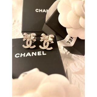 再値下げ☆CHANELピアス　リボンピアス