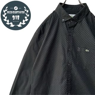 ラコステ(LACOSTE)の【LACOSTE】ラコステ L/S ボタンダウンシャツ ドット ワンポイントロゴ(シャツ)