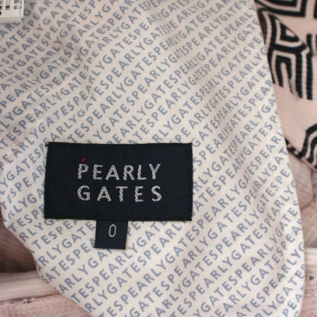 PEARLY GATES(パーリーゲイツ)のパーリーゲイツ 21AW デニムパンツ スリム スキニー 総柄 0 S ピンク レディースのパンツ(デニム/ジーンズ)の商品写真