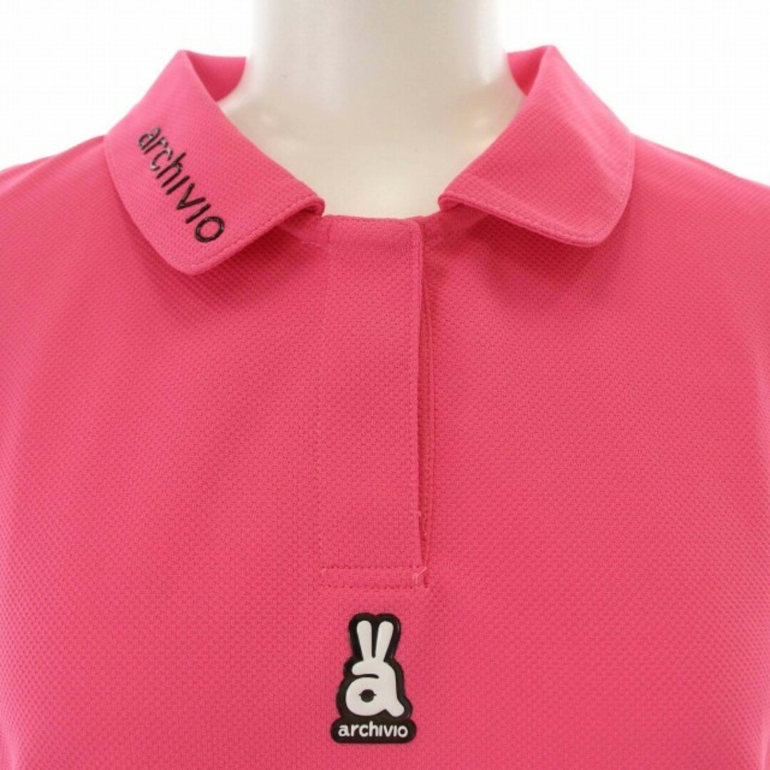 アルチビオ ポロシャツ ロゴ プリント A119803 半袖 40 L ピンクの通販