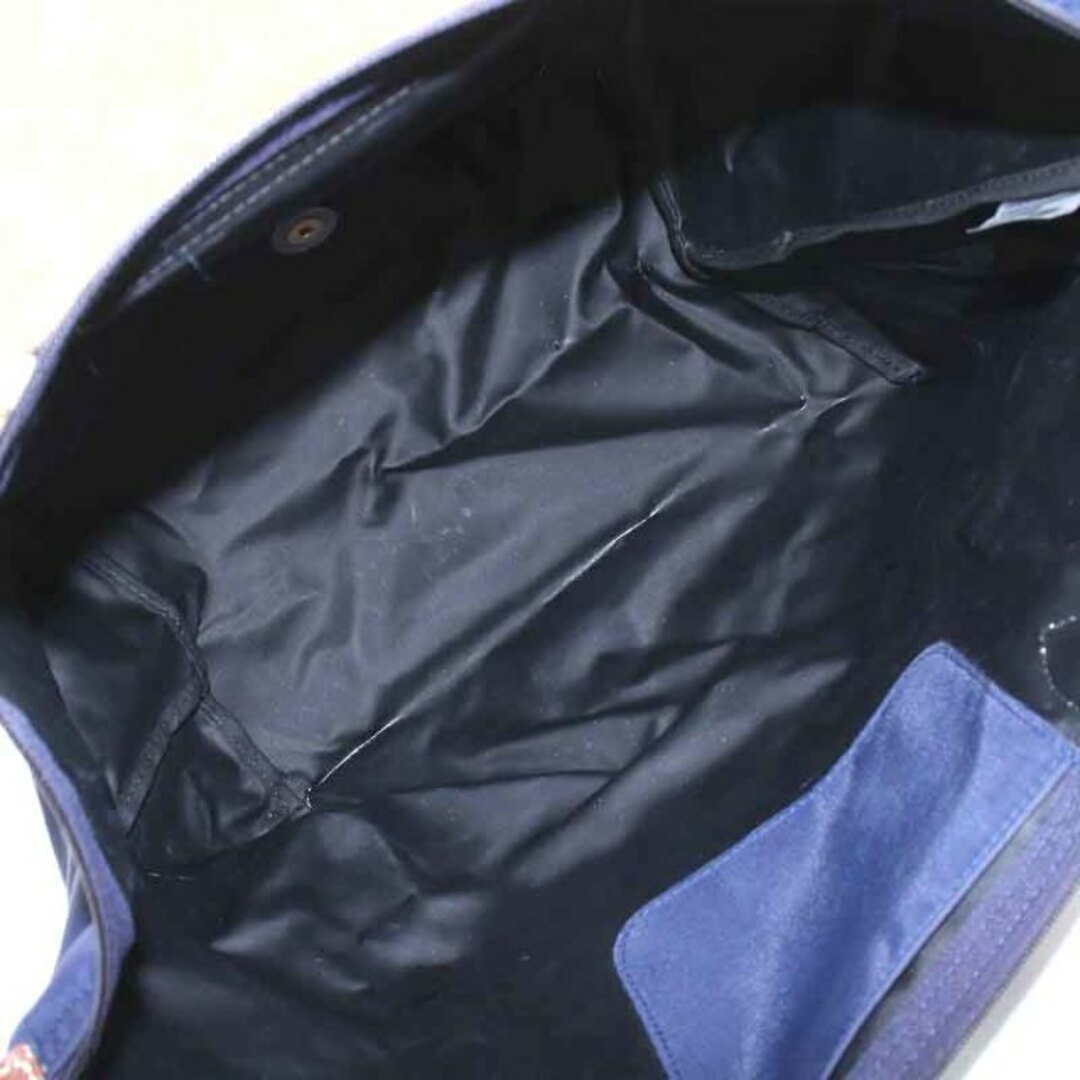 LONGCHAMP(ロンシャン)のロンシャン LE PLIAGE トートバッグ M 紺 茶 1623089556 レディースのバッグ(トートバッグ)の商品写真