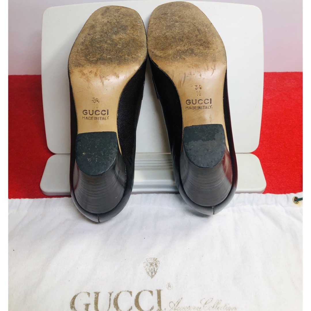 Gucci(グッチ)の【美品】☆GUCCI レディース　ヴンテージ　ローファー 靴 21.5cm  レディースの靴/シューズ(ローファー/革靴)の商品写真