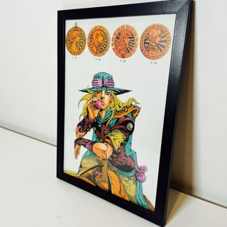 【額付きポスター】JOJO ジョジョの奇妙な冒険 ジャイロ・ツェペリ④(新品)(ポスター)