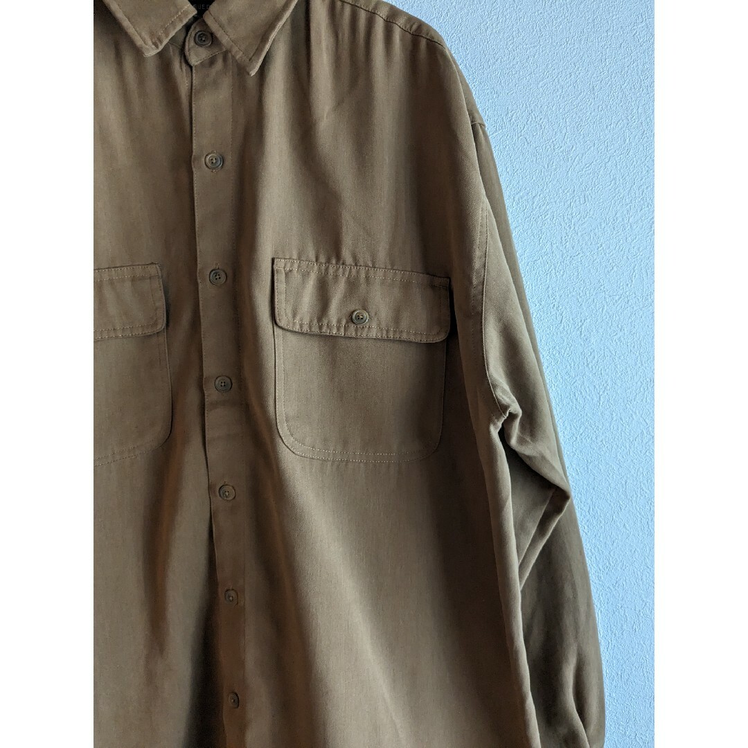 COMOLI(コモリ)のGEORGE 90's SUEDE REGULAR COLLAR SHIRT メンズのトップス(シャツ)の商品写真