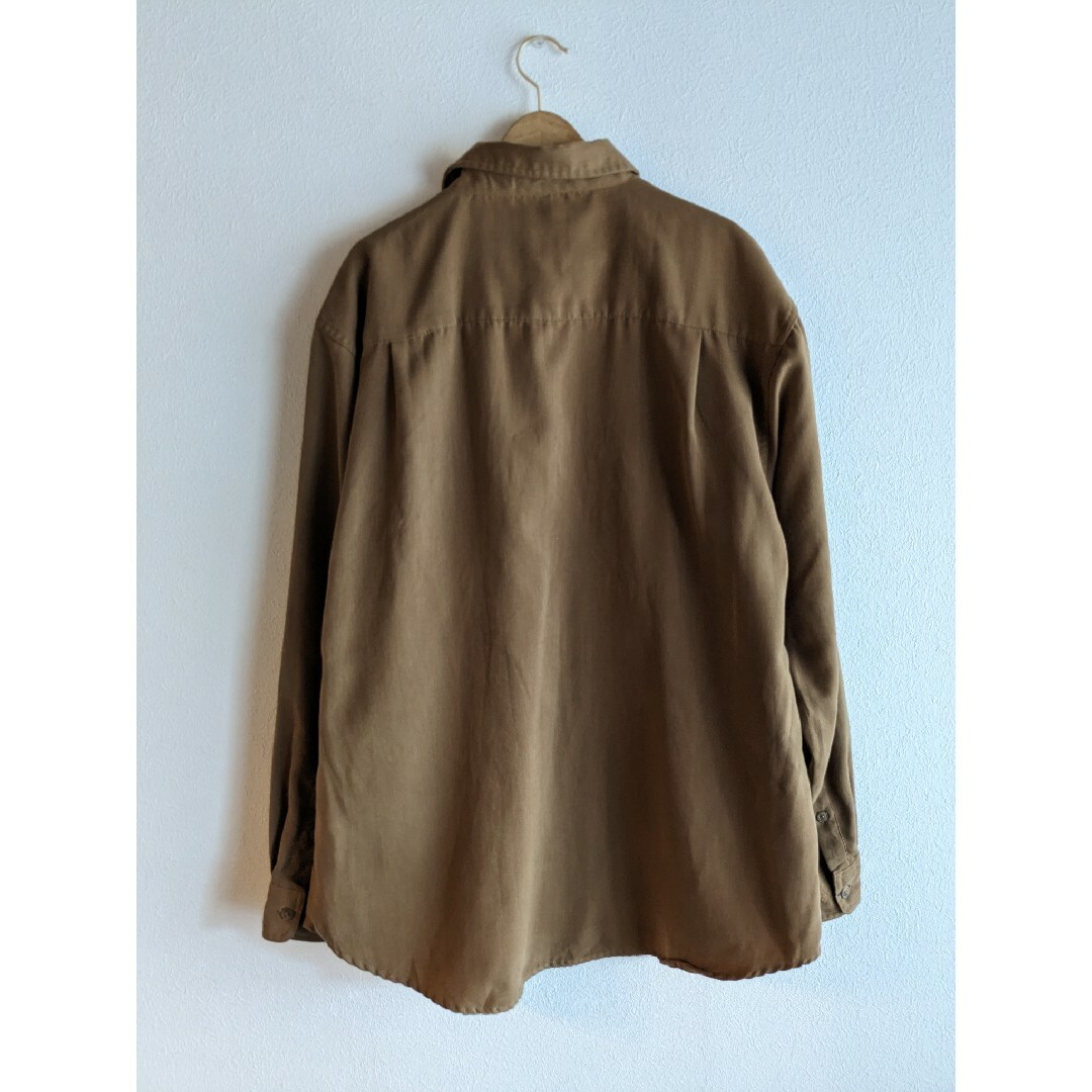 COMOLI(コモリ)のGEORGE 90's SUEDE REGULAR COLLAR SHIRT メンズのトップス(シャツ)の商品写真