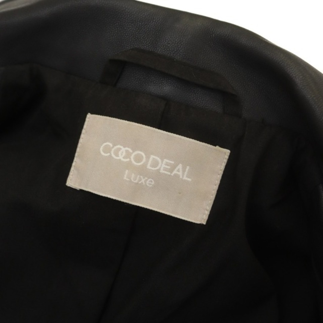COCO DEAL(ココディール)のココディール リュクス Luxe レザーライダースジャケット 総裏地 レディースのジャケット/アウター(ライダースジャケット)の商品写真