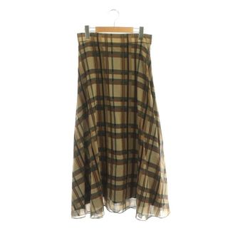 セオリー(theory)のセオリー SHEER PLAID VOLUME SKIRT FL フレアスカート(ロングスカート)