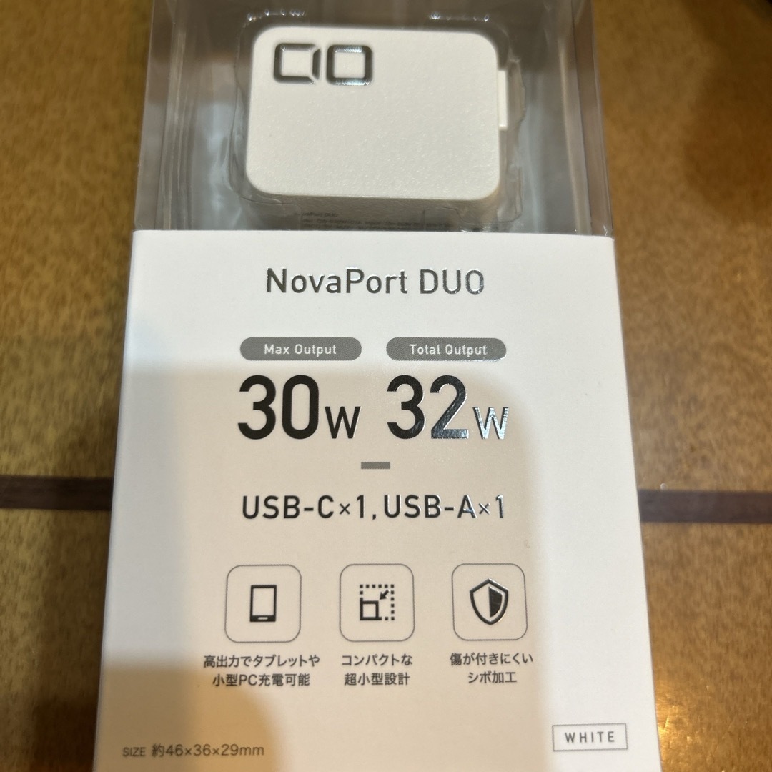 CIO NovaPort DUO 30W 1C1A/ホワイトスマートフォン携帯電話