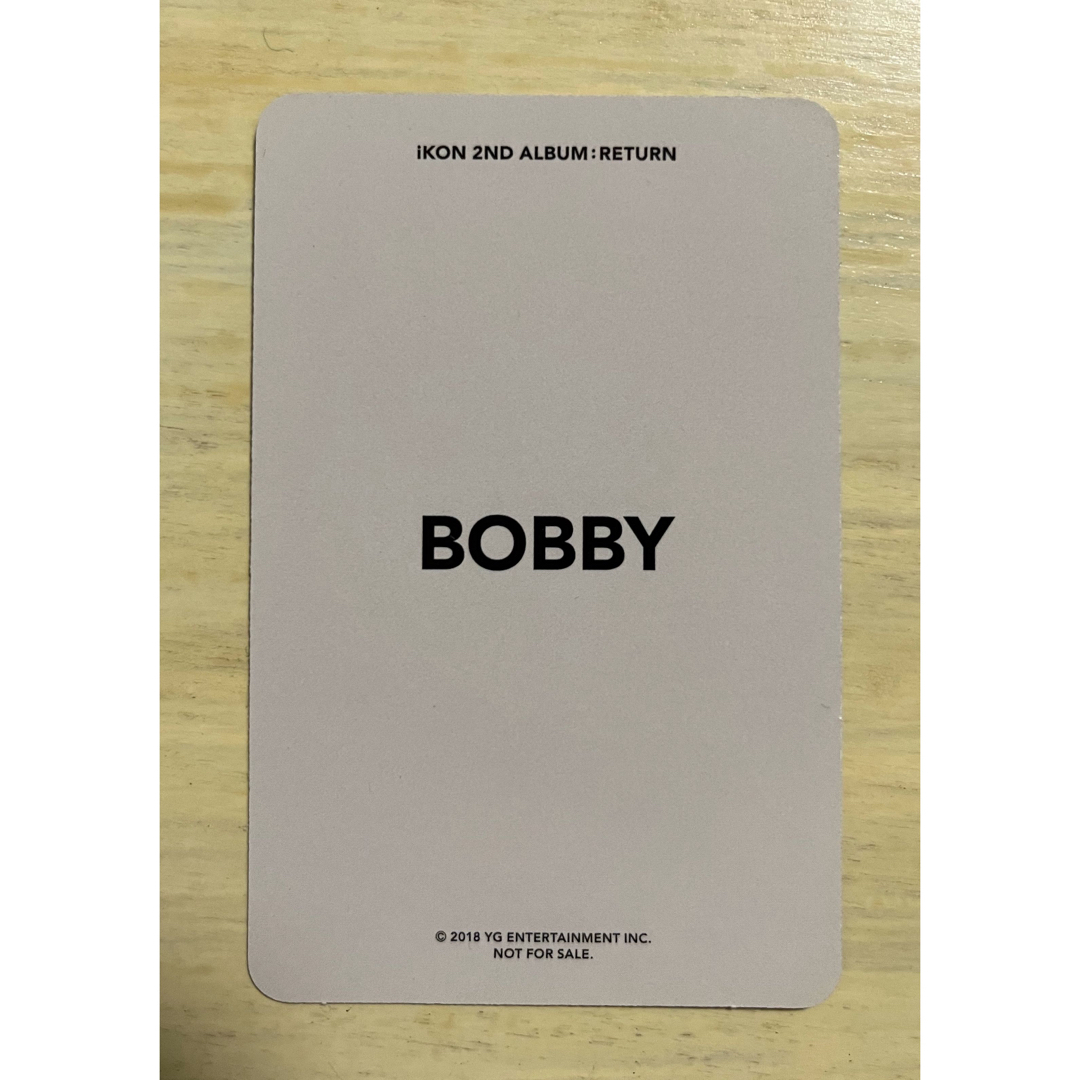 iKON(アイコン)のiKON BOBBY  トレカ エンタメ/ホビーのタレントグッズ(アイドルグッズ)の商品写真